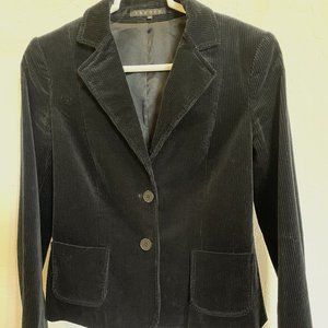 Theory Black Corduroy Blazer Size 2